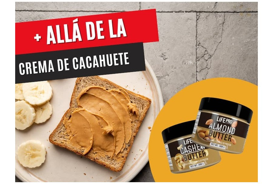 Más allá de la crema de cacahuete: Descubre las Cremas de Anacardos y Almendras de Life Pro