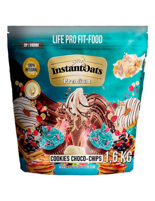 HARINA AVENA Premium Life Pro 1,6 KG COOKIES CHOCO DIPS