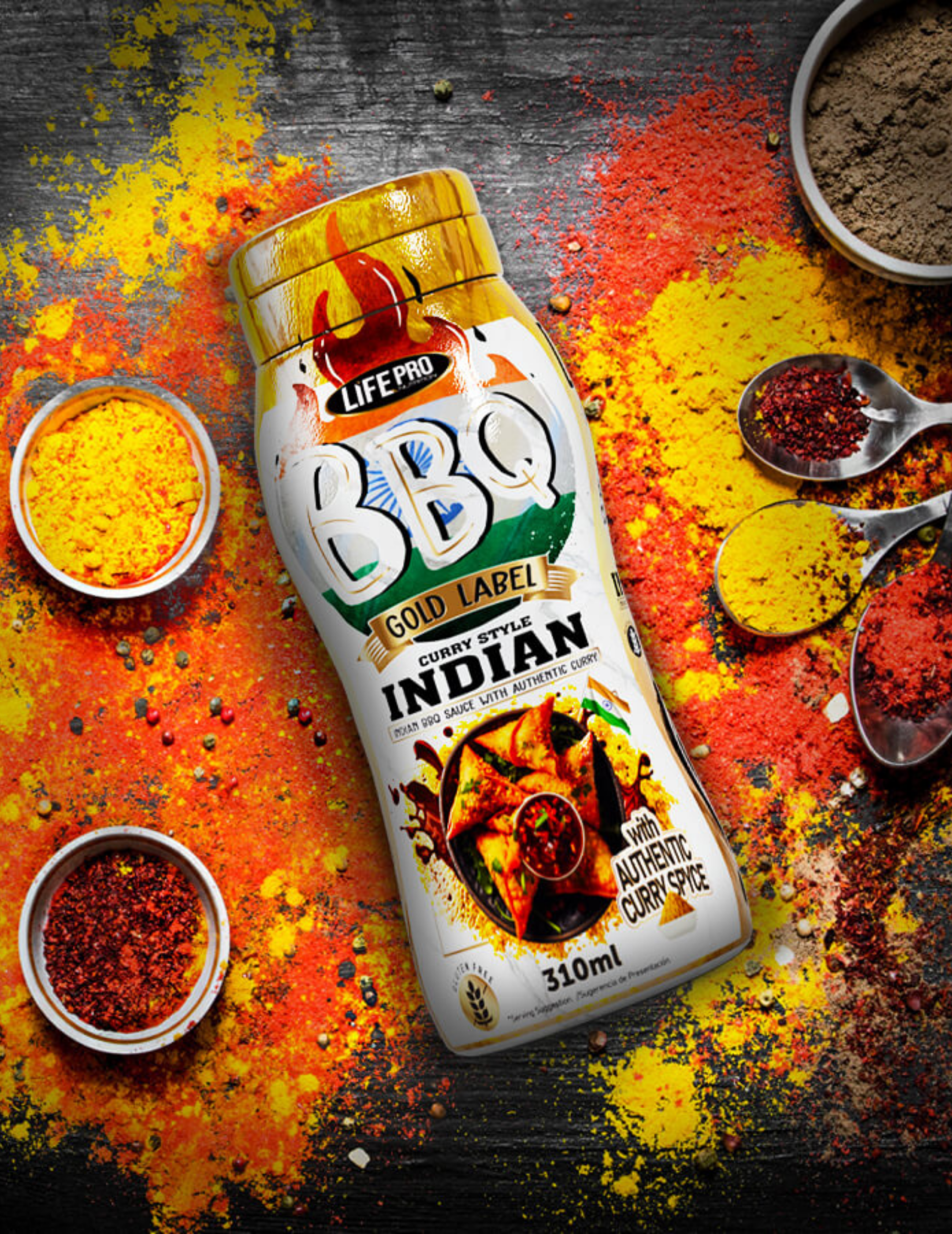 Sauzero Zero Bbq Indian Curry Style 310 ML