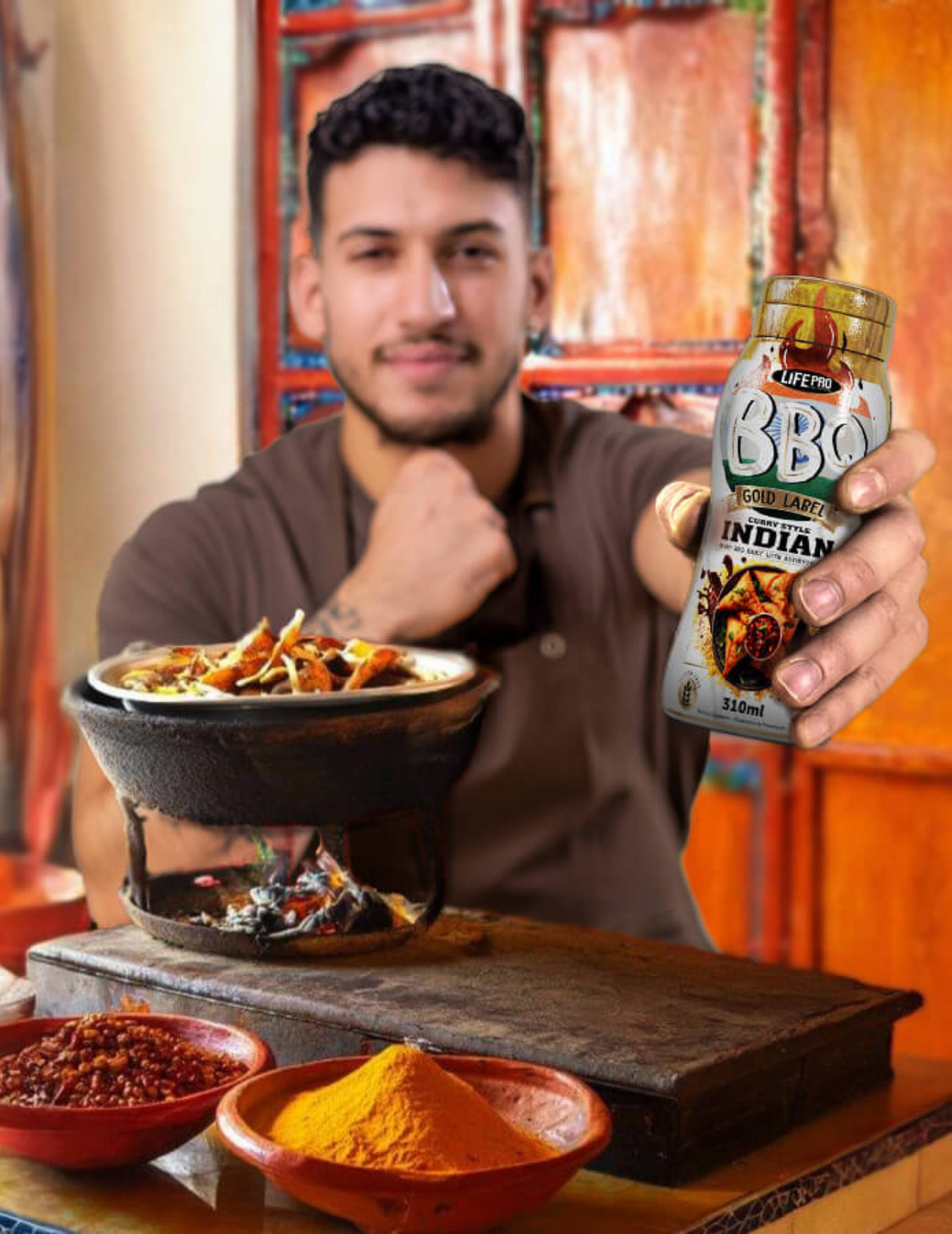 Sauzero Zero Bbq Indian Curry Style 310 ML