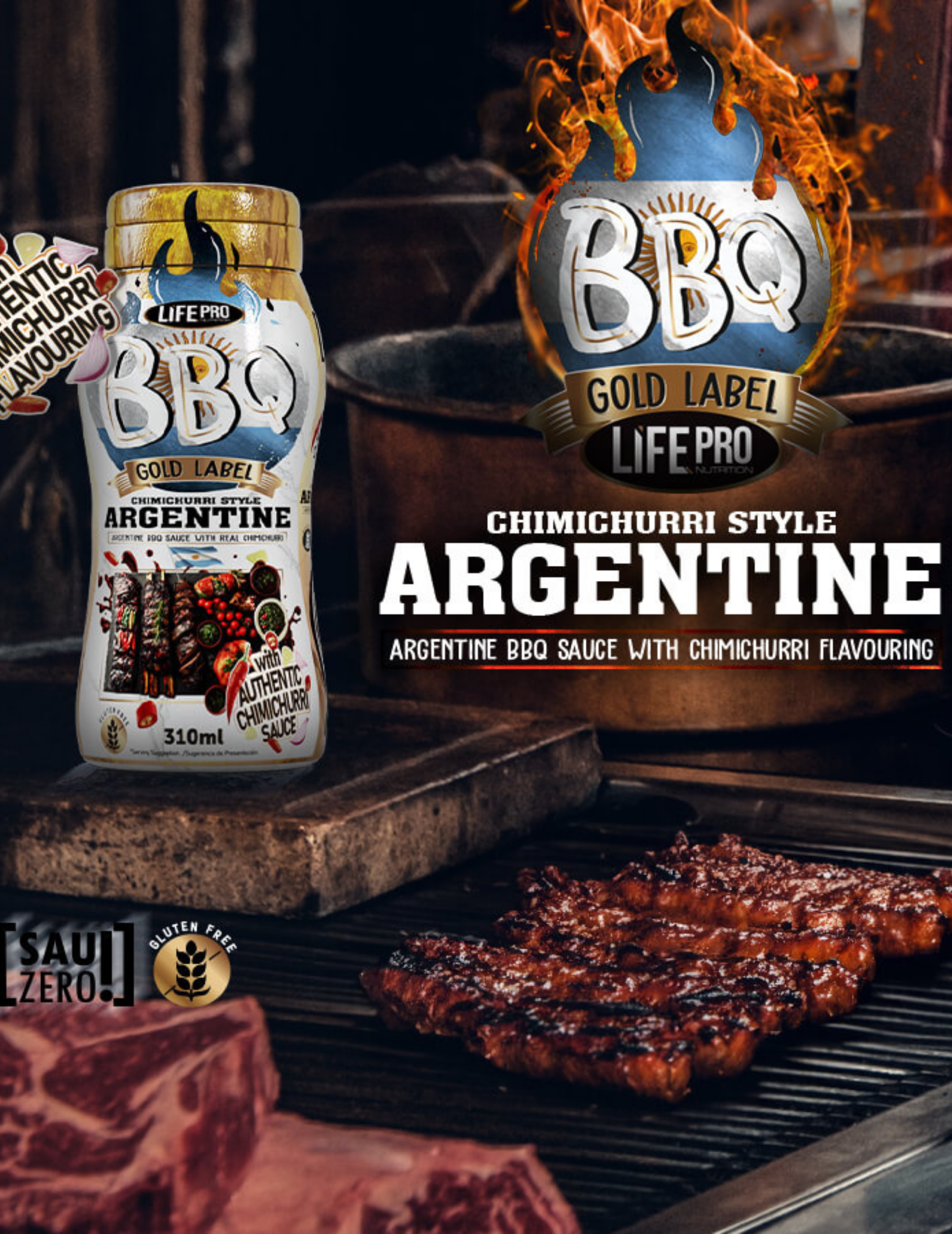 Sauzero Zero Bbq Argentina With Chimichurri 310 ML