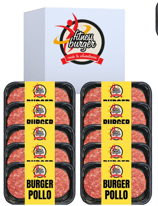 PACK AHORRO 10 BANDEJAS HAMBURGUSAS DE POLLO